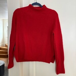 H&M Vibrant Oversized Red Turtleneck Sweater